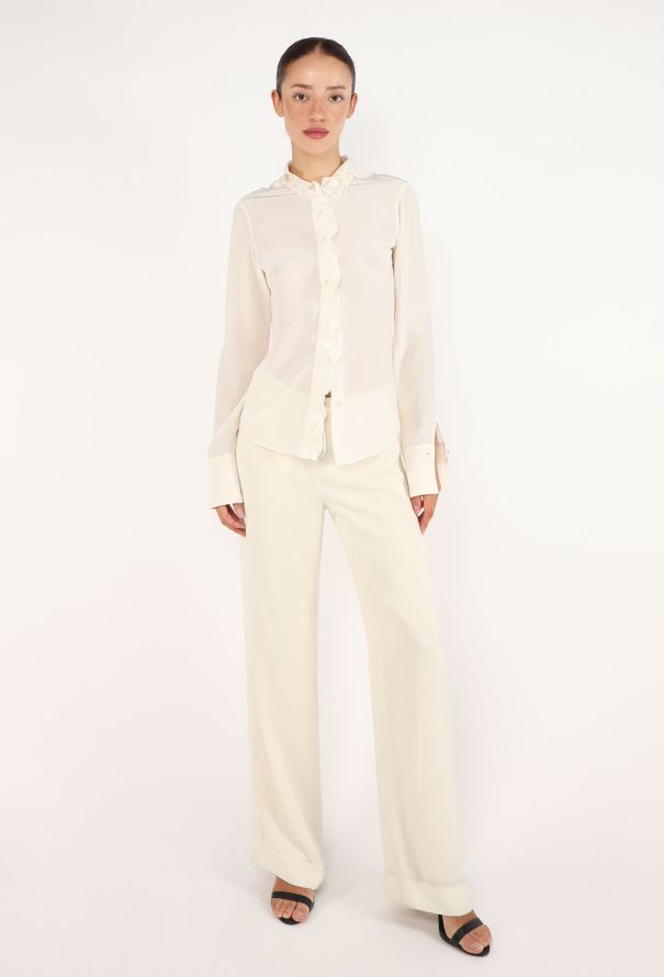 Chanel Ruffled Silk Blouse - 3