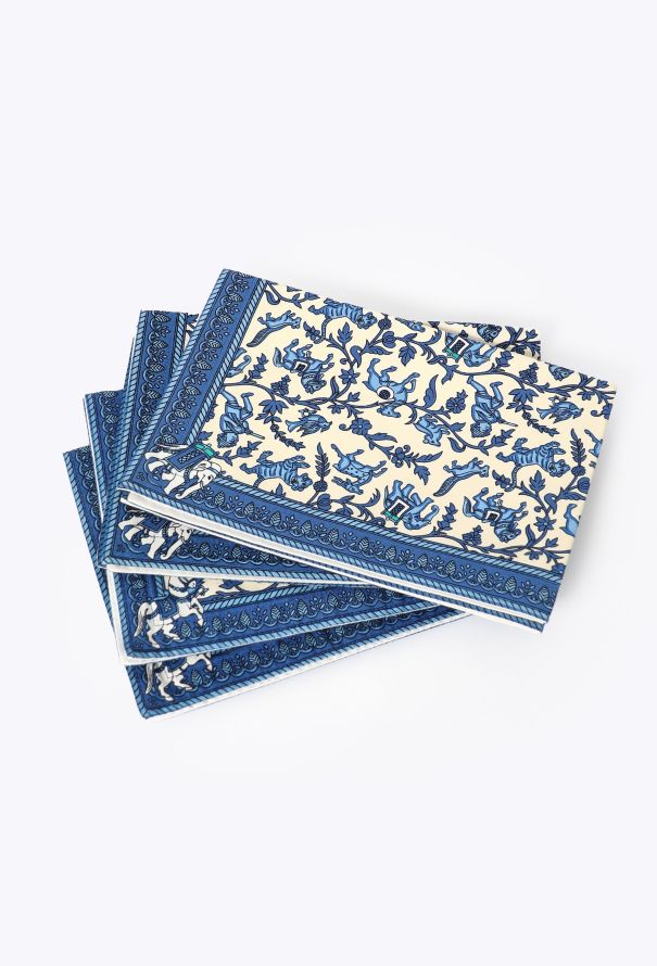 Hermès Vintage 4-Piece 'Chasse en Inde' Placemat Set - 1