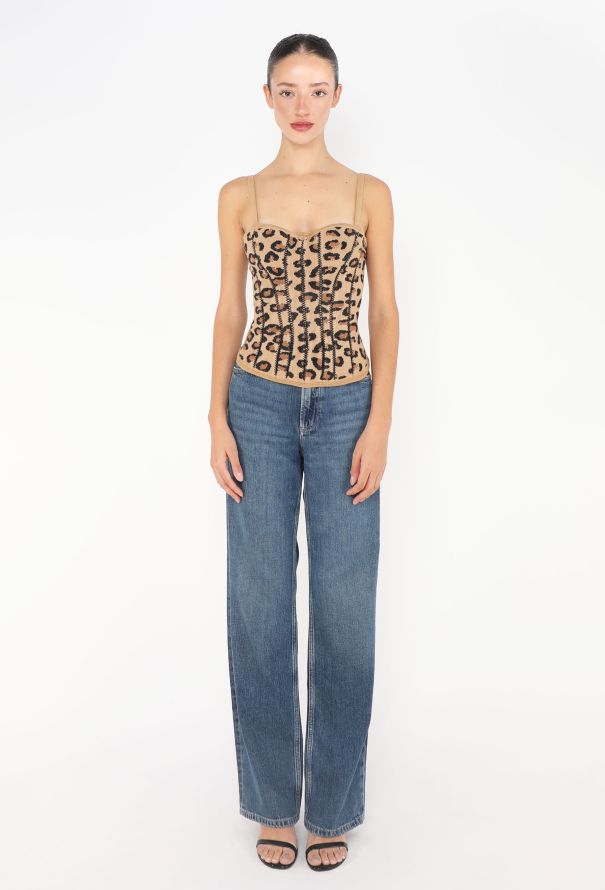 Alaïa COVETED F/W 1991 Leopard Bustier - 4