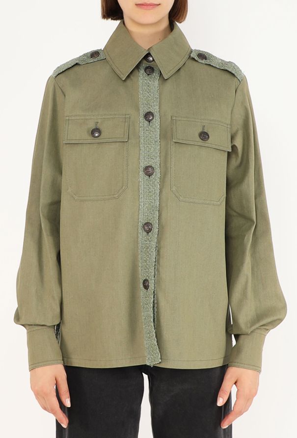 Chanel Cuba Tweed Military Shirt, Resort 2017 - 1