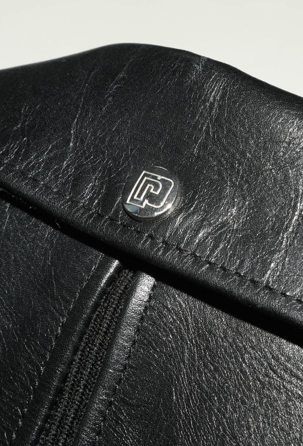 Paco Rabanne 2019 Ribbed Trim Biker Jacket - 6 Paco Rabanne 2019 Ribbed Trim Biker Jacket - 6