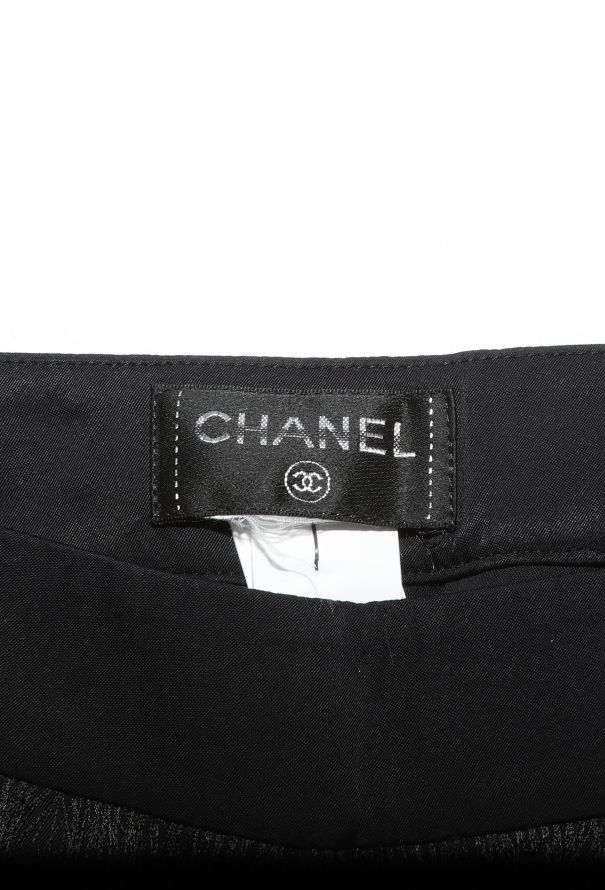 Chanel Frayed Lightweight Silk Trousers - 6