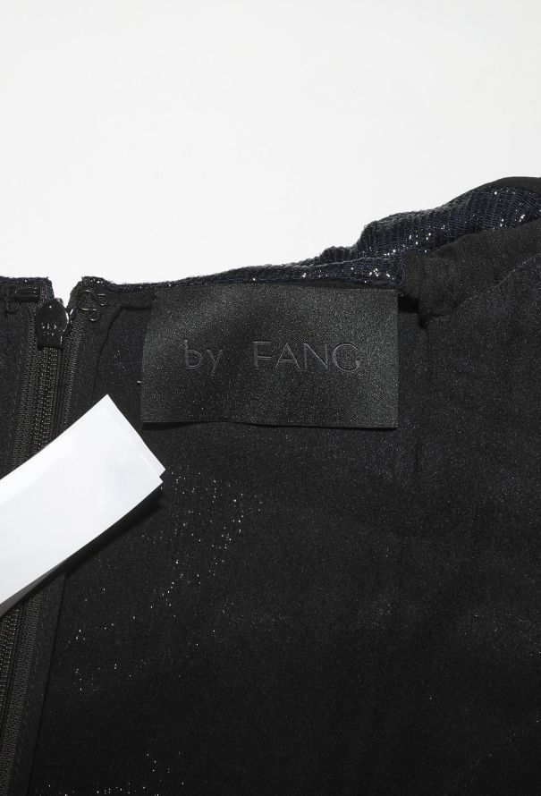 byFang Semi-Couture Chevron Gown - 6