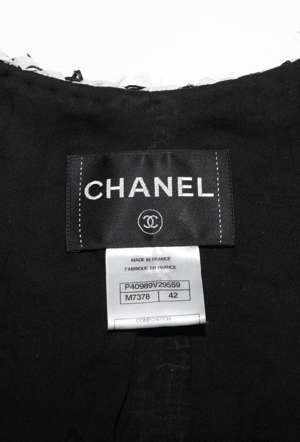 Chanel S/S 2011 Tweed Feather Trim Ensemble - 8