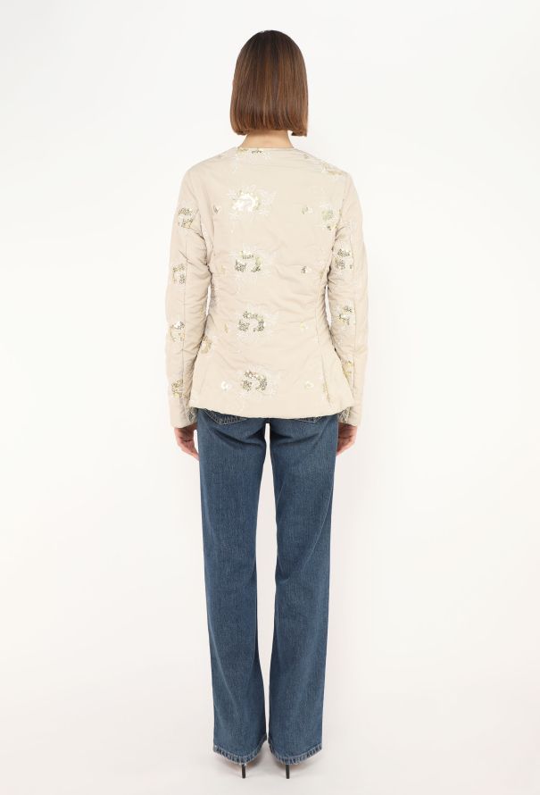 Dior 2002 Sequin Embroidered Duvet Jacket - 5 Dior 2002 Sequin Embroidered Duvet Jacket - 5