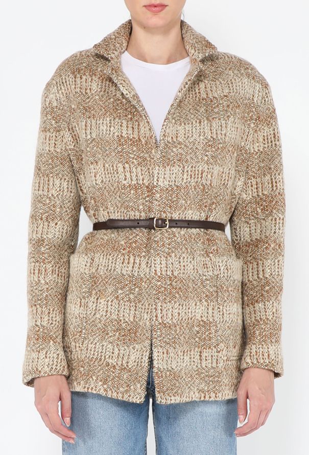 Loro Piana Phillip Wool Tweed Belted Coat, 2024 - 2