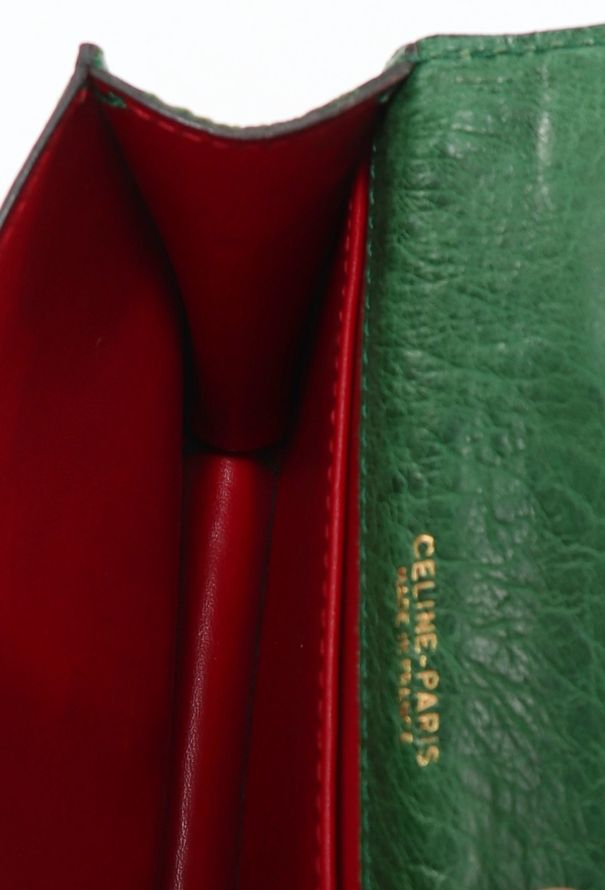 Céline Vintage Small Ostrich Top Handle Bag - 12