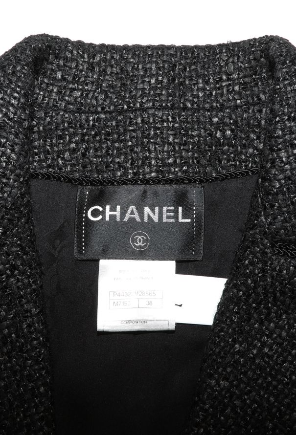 Chanel Waxed Tweed Braided Jacket - 5