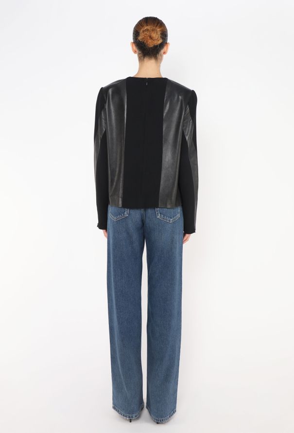 Céline Pre-Fall 2011 Lambskin Panel Top - 4 Céline Pre-Fall 2011 Lambskin Panel Top - 4