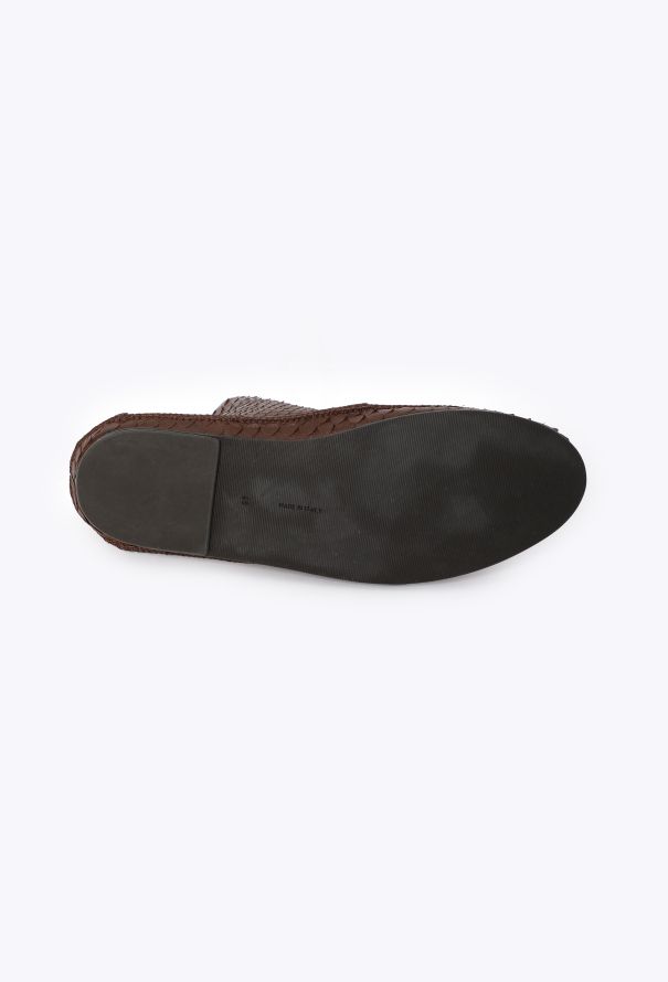 The Row Tyler Snakeskin Desert Mocassins, S/S 2024 - 5