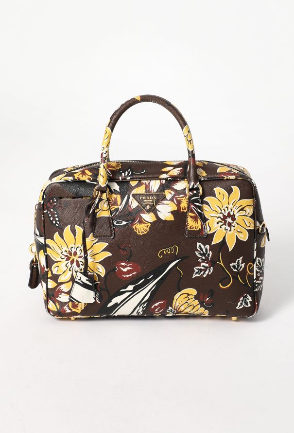 Prada S/S 2014 Tropical Saffiano Bauletto Bag - 1