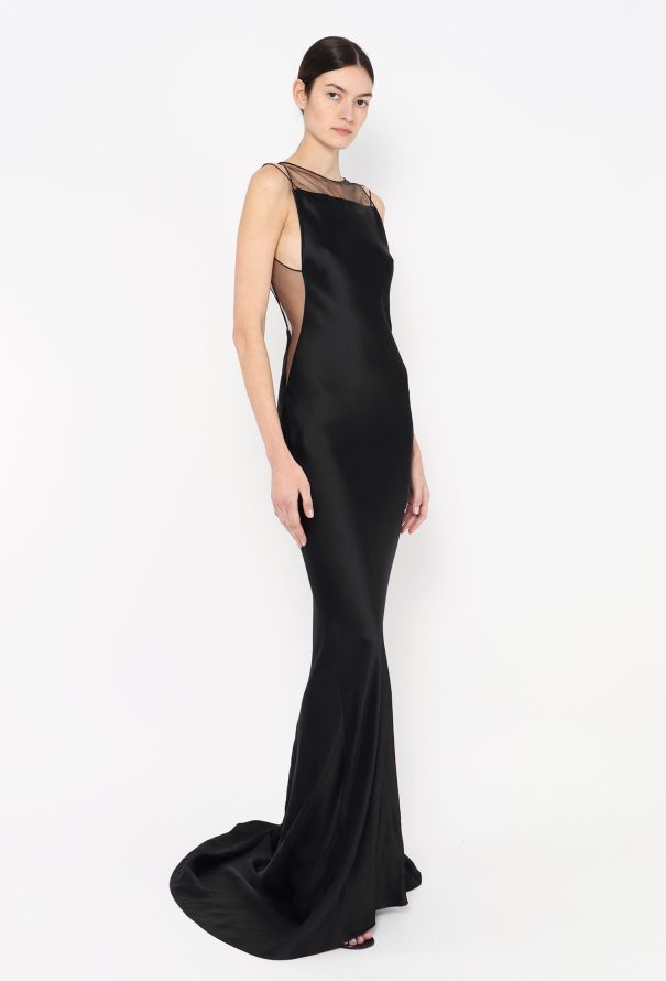 Maison Margiela 2024 Charmeuse Open-Back Gown - 4 Maison Margiela 2024 Charmeuse Open-Back Gown - 4