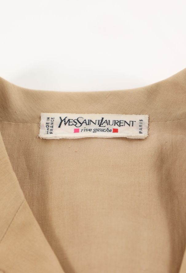 Saint Laurent 90s Linen Safari Jacket - 7