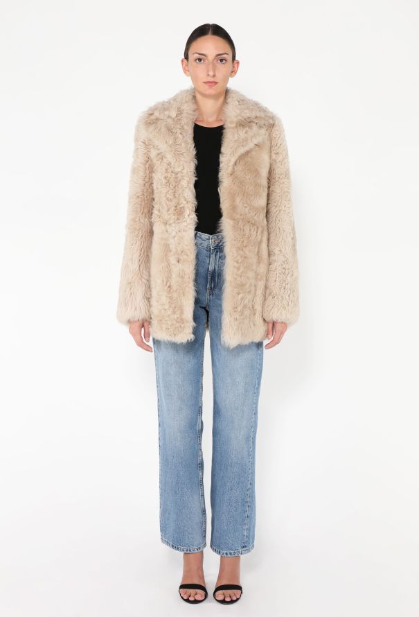 Saint Laurent Pre-Fall 2024 Shearling Fur Coat - 1