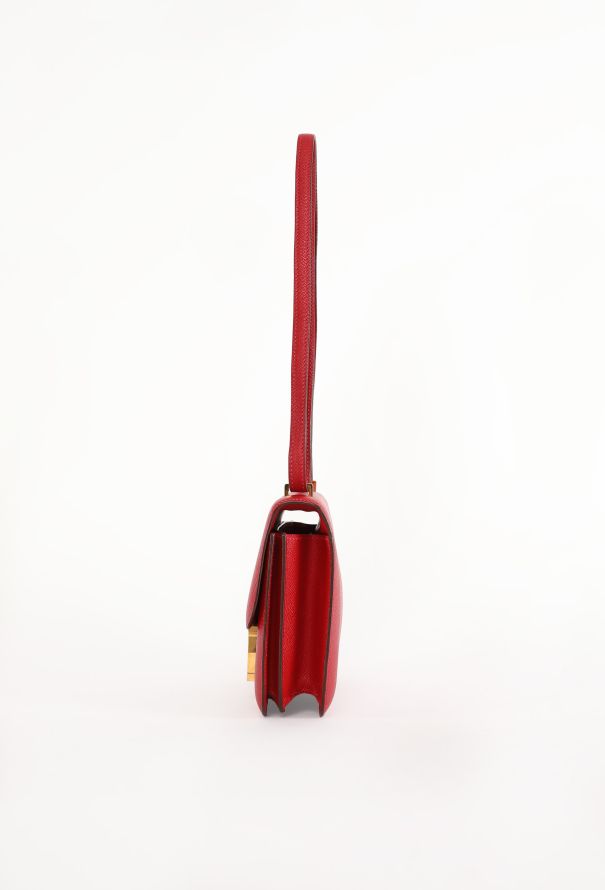 Hermès Mini Constance 18 Epsom Rouge Casaque - 7