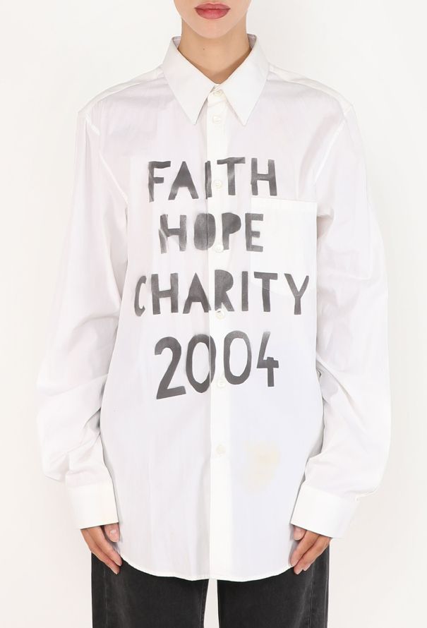 Helmut Lang Faith Hope Charity Shirt, F/W 2003 - 4