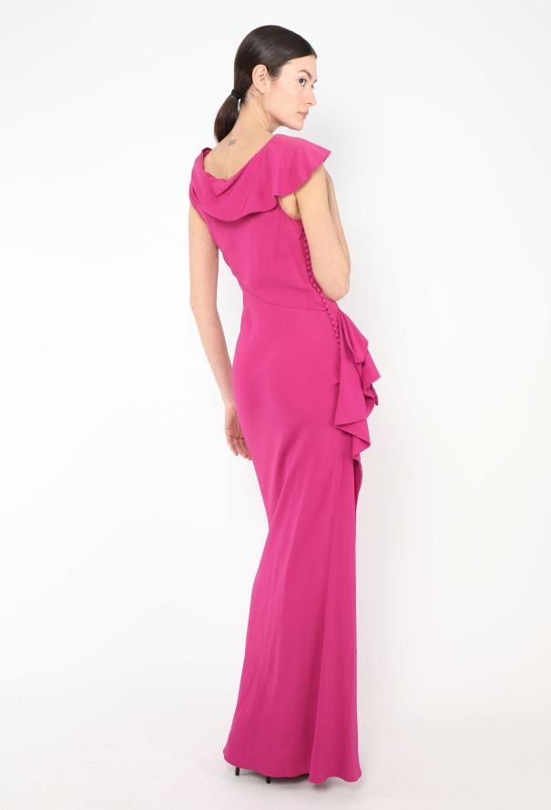 John Galliano 2006 Asymmetrical Draped Bias Gown - 2 John Galliano 2006 Asymmetrical Draped Bias Gown - 2