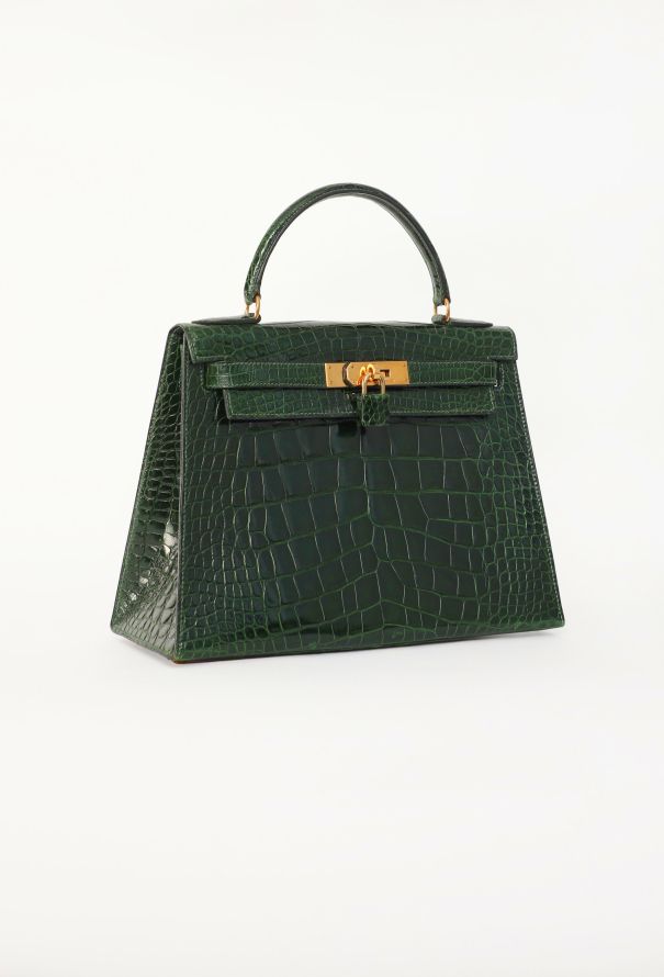 Hermès Vert Émeraude Alligator Kelly Sellier 28, 1992 - 5