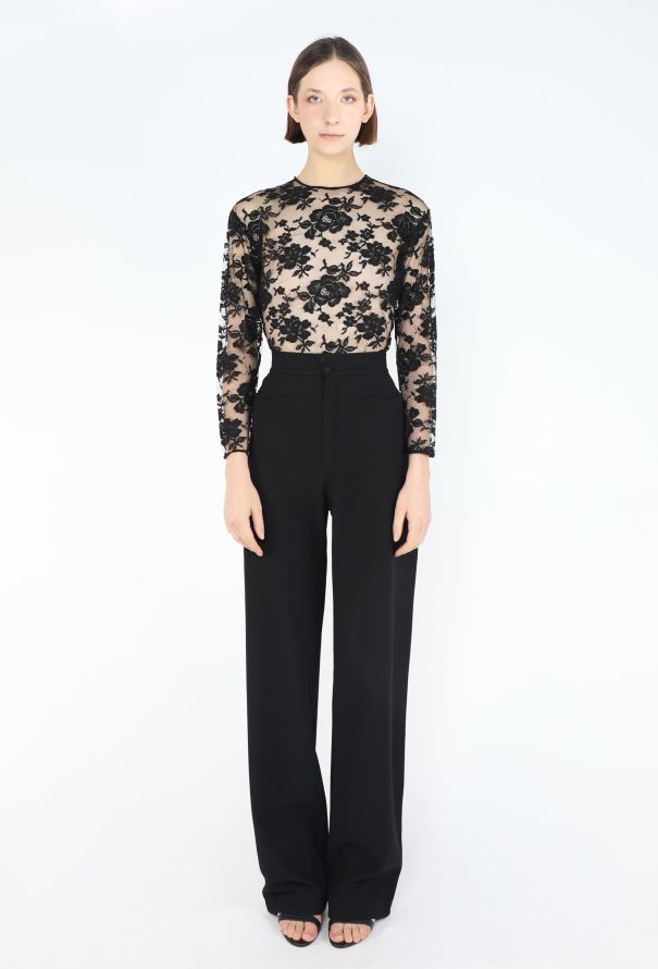Dior Vintage Chantilly Lace Bodysuit - 2