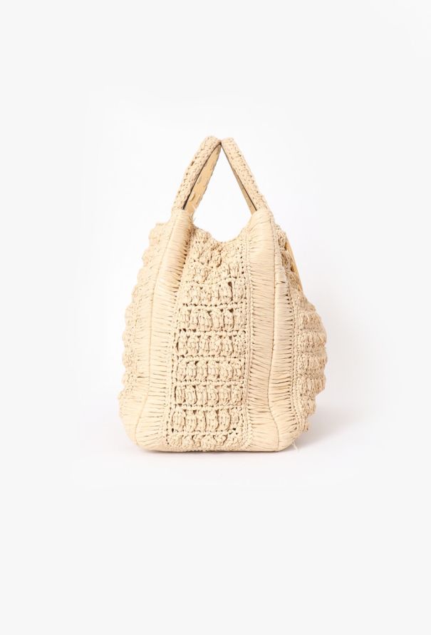 Valentino Beige Raffia Tote Bag - 4 Valentino Beige Raffia Tote Bag - 4