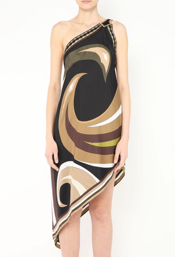2024 Asymmetrical Abstract Dress - Emilio Pucci | Authentic