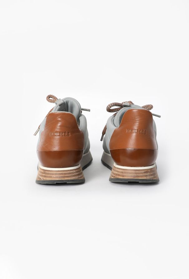 Hermès Neoprene & Leather 'Miles' Sneakers - 4 Hermès Neoprene & Leather 'Miles' Sneakers - 4