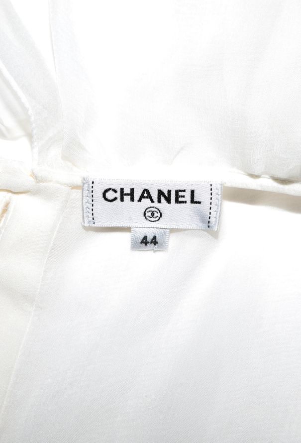 Chanel 2019 Ruffled Chiffon Blouse - 6