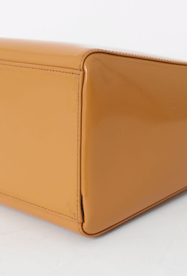 Dior Camel Patent Medium Lady Dior - 9