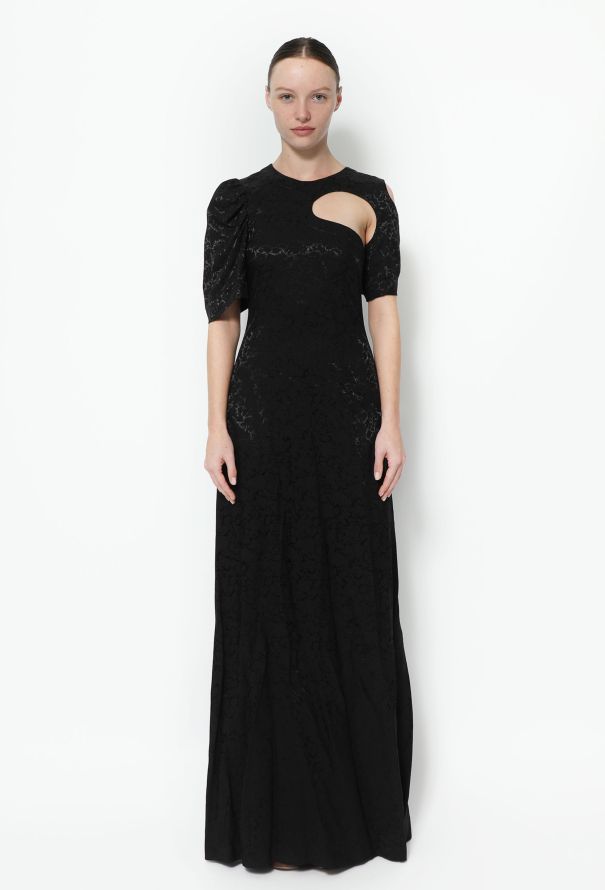 Céline Resort 2017 Jacquard Cut-out Gown - 1