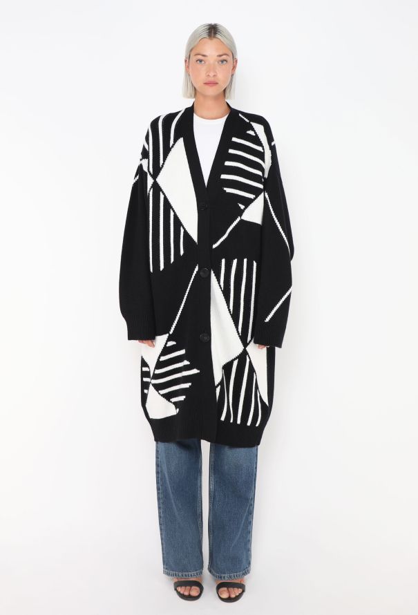 Hermès Oversized Cashmere Argyle Cardigan - 2