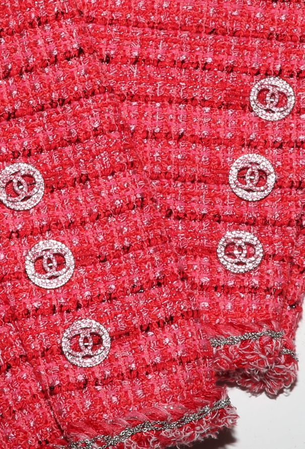 Chanel 2020 Iridescent Tweed 'CC' Coat - 9