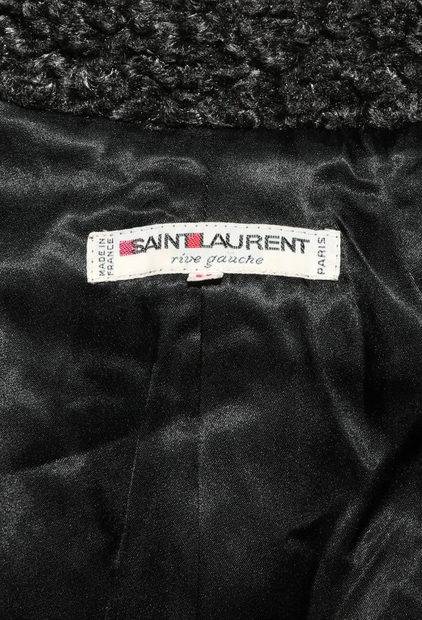 Saint Laurent Late '70s Bouclé Astrakhan Toggle Jacket - 6