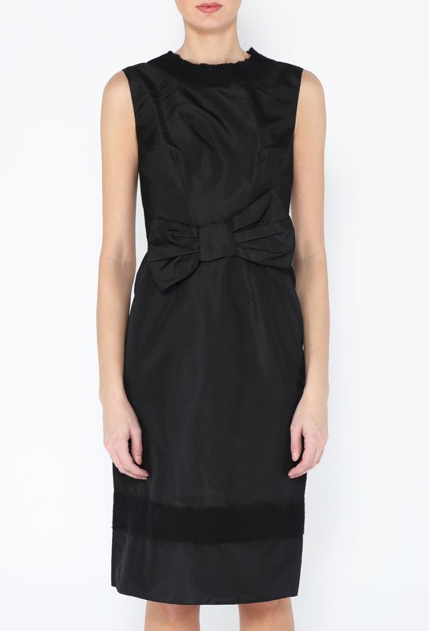 Prada 2007 Ruched Bow Cocktail Dress - 2