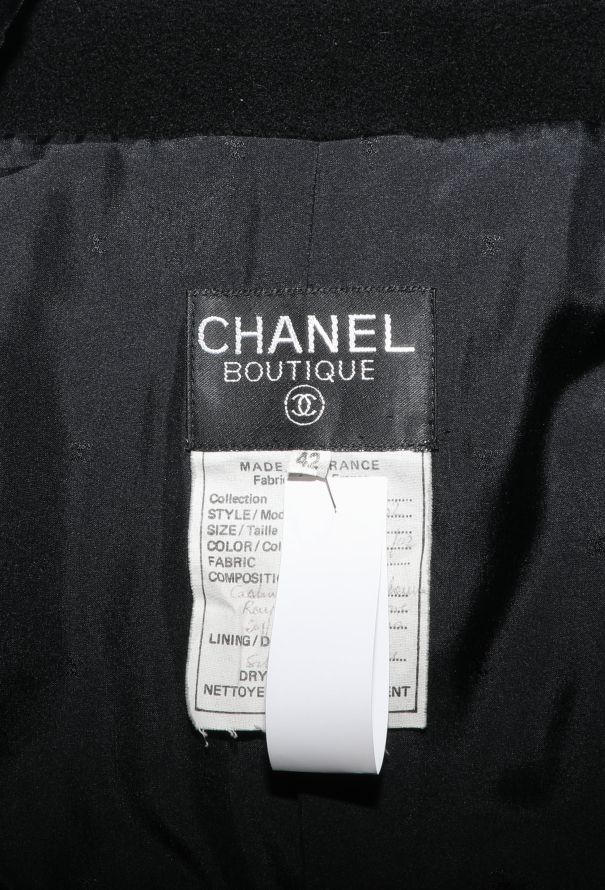 Chanel Rare Fall 1991 Cashmere 'CC' Peacoat - 8