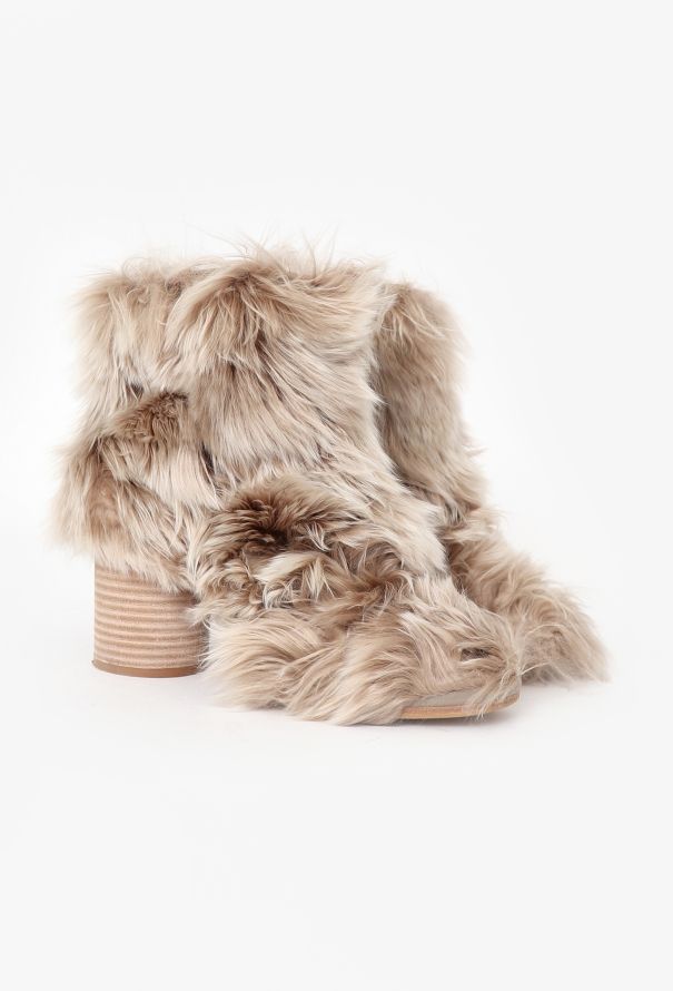 Maison Margiela 2022 Alpaca Fur Ankle Boots - 2