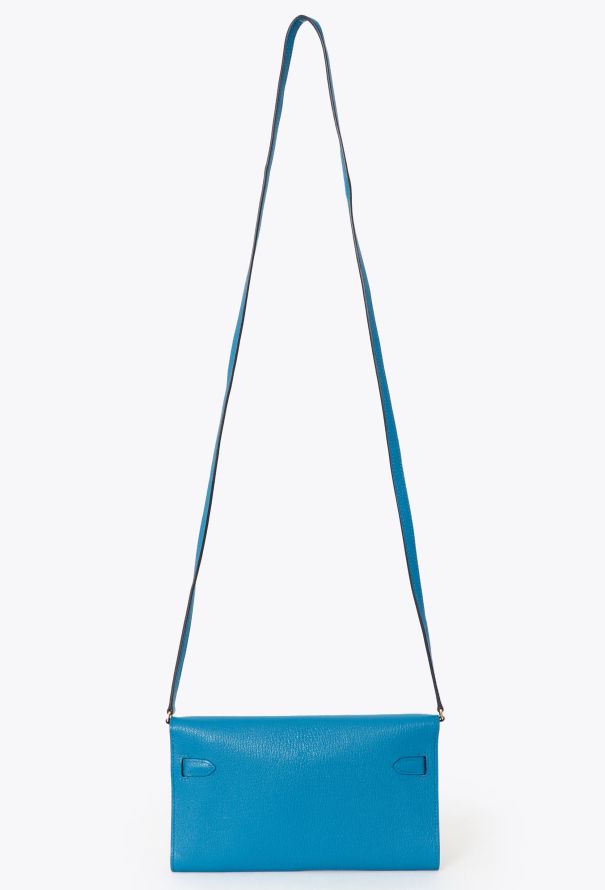 Hermès 2021 Bleu Frida Mysore Kelly To Go - 5 Hermès 2021 Bleu Frida Mysore Kelly To Go - 5