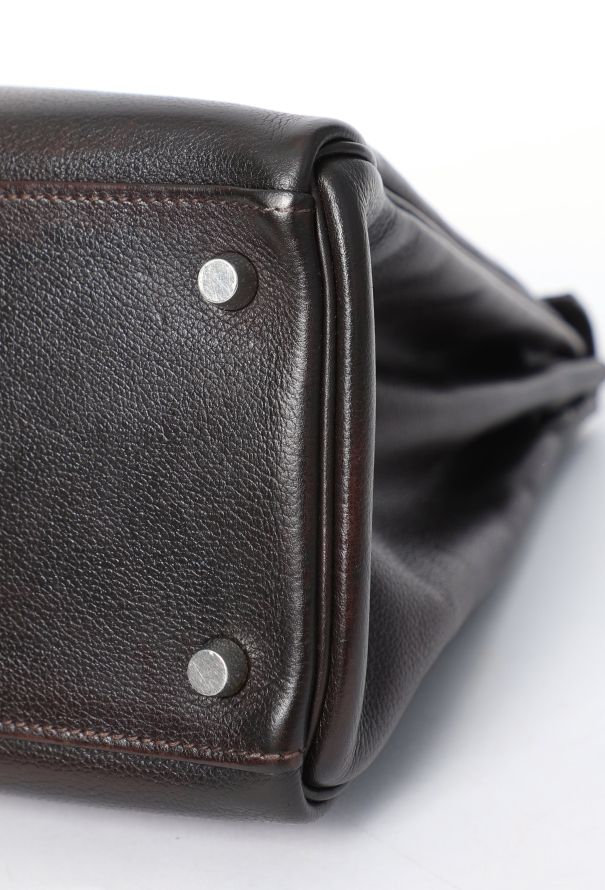 Hermès Evergrain Ébène Kelly Retourné 35 - 13