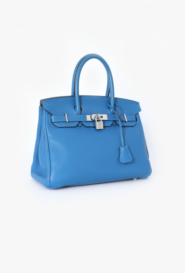 Hermès Bleu Mykonos Togo Birkin 30 - 3