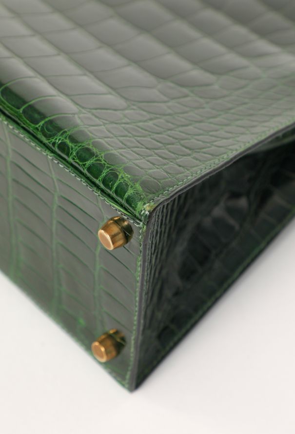 Hermès Vert Émeraude Alligator Kelly Sellier 28, 1992 - 12