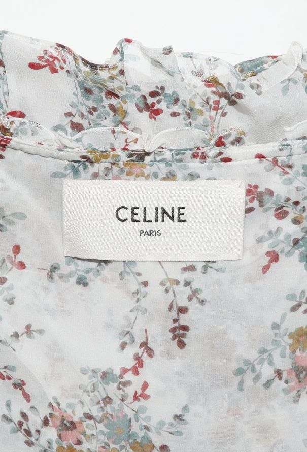 Céline Tiered Floral Silk Dress, 2021 - 5