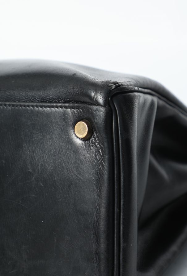 Hermès Vintage Black Box Kelly Retourné 35 - 11