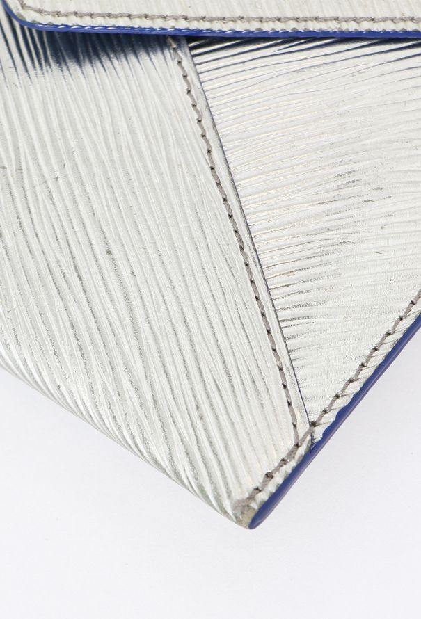 Louis Vuitton Silver Epi Envelope Pouch - 9 Louis Vuitton Silver Epi Envelope Pouch - 9
