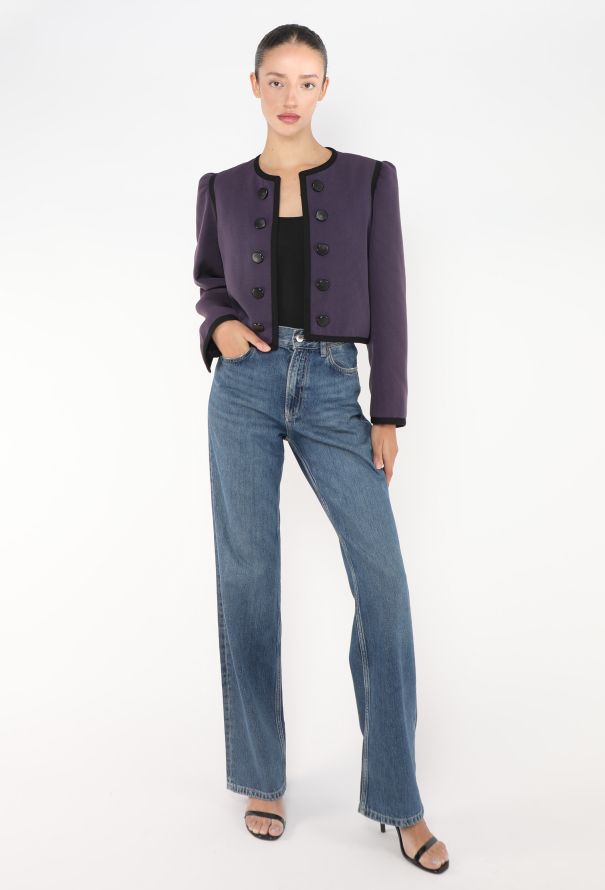 Saint Laurent Late '70s Russian Cropped Jacket - 4