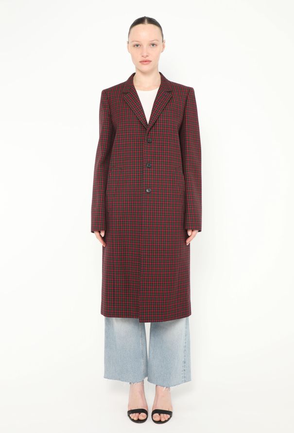 Balenciaga Pre-Fall 2018 Tartan Coat - 4 Balenciaga Pre-Fall 2018 Tartan Coat - 4