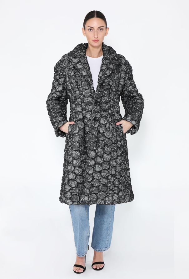 Comme des Garçons F/W 2022 'Black Rose' Lace Coat - 5