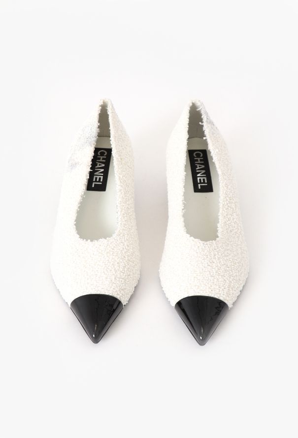 Chanel F/W 2022 Bouclé 'CC' Kitten Heels - 4 Chanel F/W 2022 Bouclé 'CC' Kitten Heels - 4