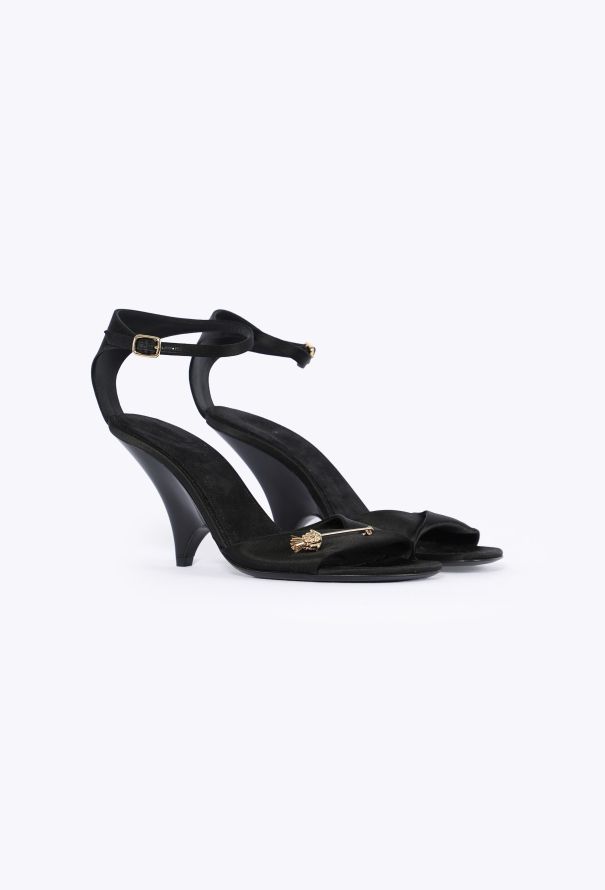 Loro Piana Olympia Pin Satin Sandals, 2023 - 3