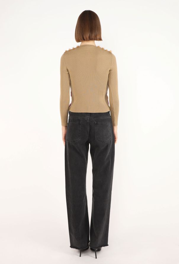 Prada Striped Mink Fur Top, 2000 - 4