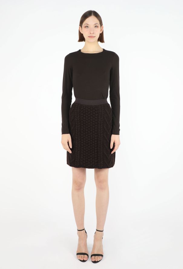 Bottega Veneta Resort 2021 Bobble-Knit Skirt - 1