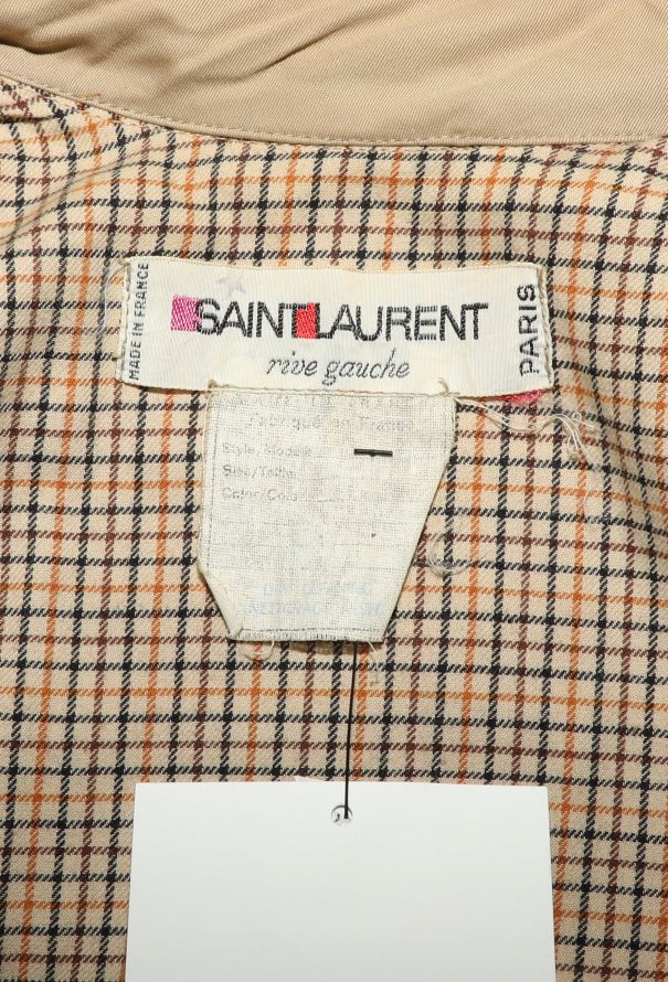 Saint Laurent Early '70s Inverness Cape Trench - 5